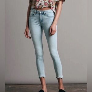 Rag & Bone Cate Mid-Rise Ankle Skinny Jean in Jade Size 25